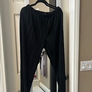 Black Pleated Women's Pants